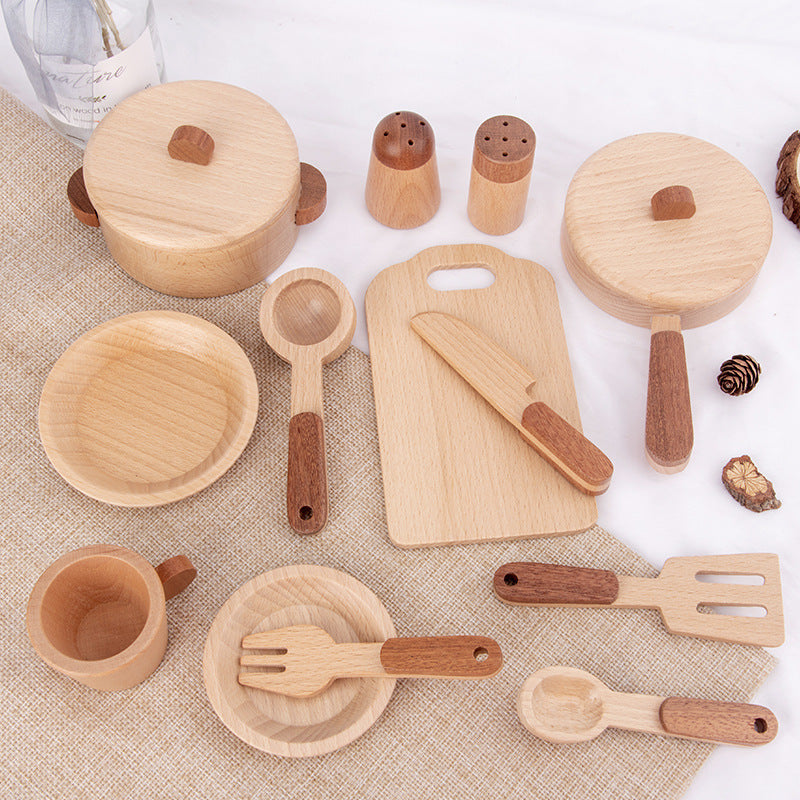 Wooden Wonderland: Deluxe Play Kitchen Set