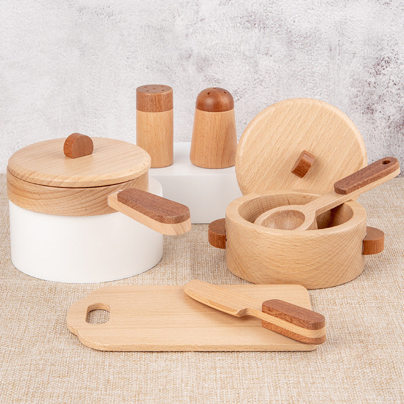 Wooden Wonderland: Deluxe Play Kitchen Set