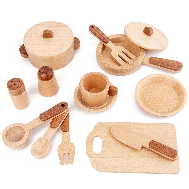 Wooden Wonderland: Deluxe Play Kitchen Set