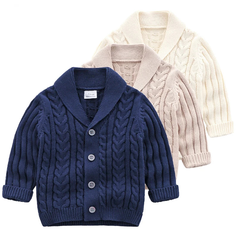 Little Gentlemen Knit Cardigan