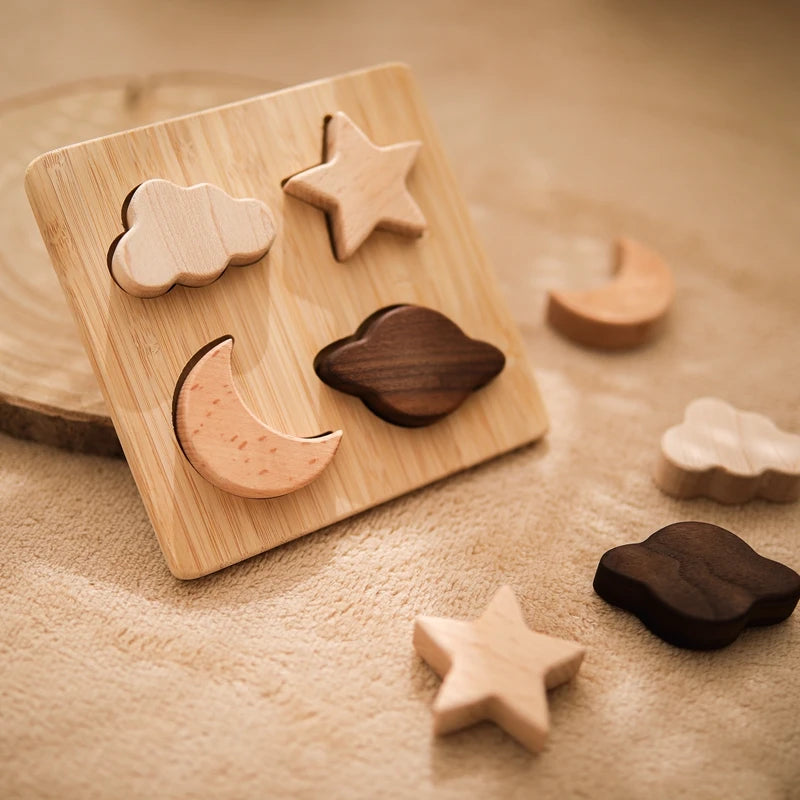 Starry Nights Wooden Puzzle Set