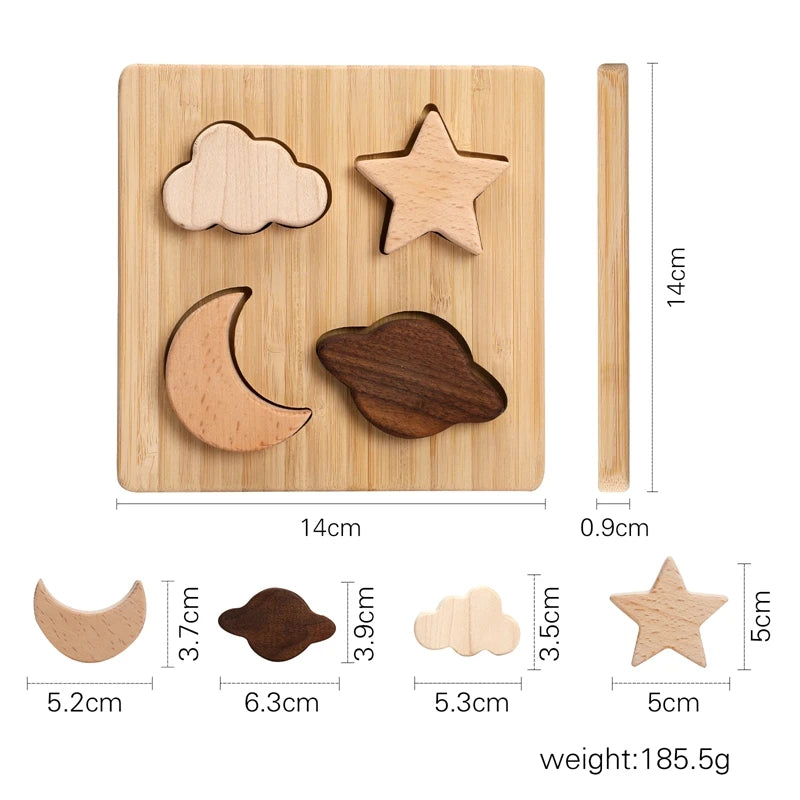 Starry Nights Wooden Puzzle Set