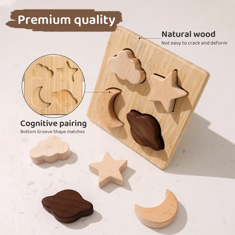 Starry Nights Wooden Puzzle Set