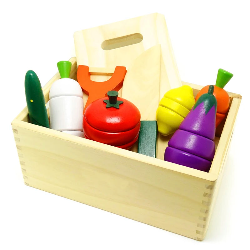 Montessori Wooden Vegetables Kitchen Set