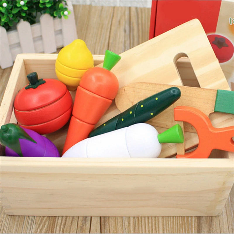 Montessori Wooden Vegetables Kitchen Set