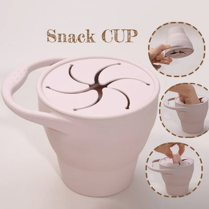 Portable Silicone Snack Cup w/Lid