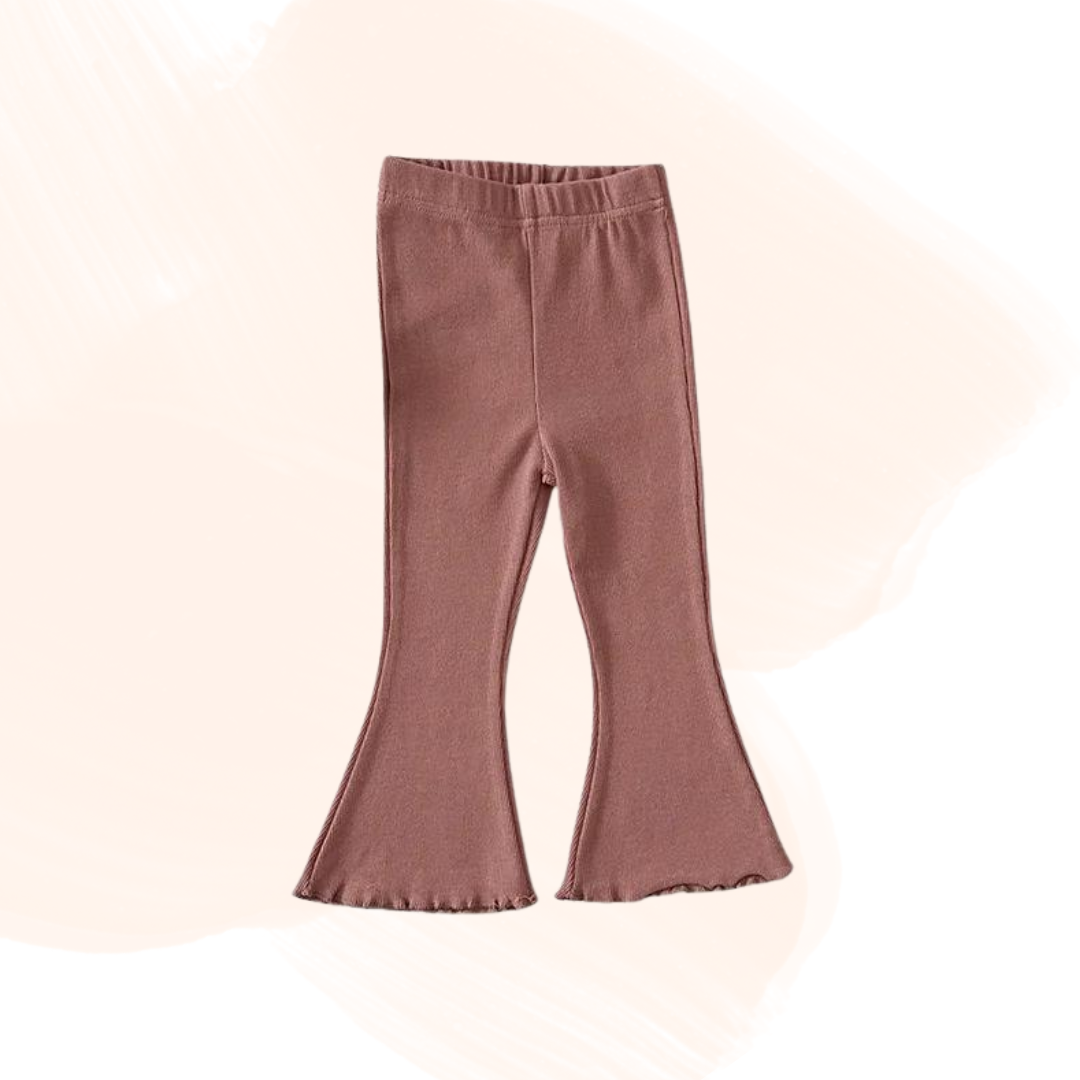 Flare Soft Knit Ankle-Length Pants