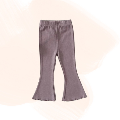 Flare Soft Knit Ankle-Length Pants