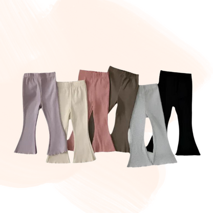 Flare Soft Knit Ankle-Length Pants