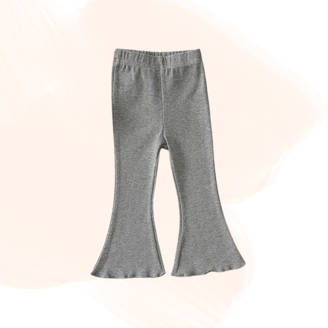 Flare Soft Knit Ankle-Length Pants