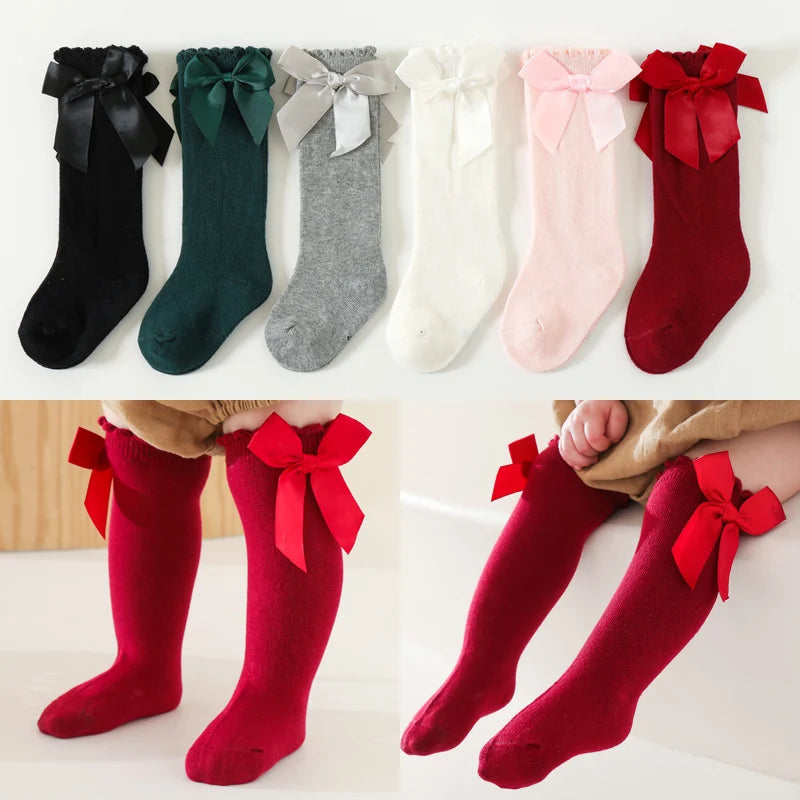 Big Bow Knee High Socks