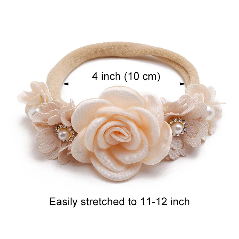 Adorable Trio: Baby Girl Flower Headbands