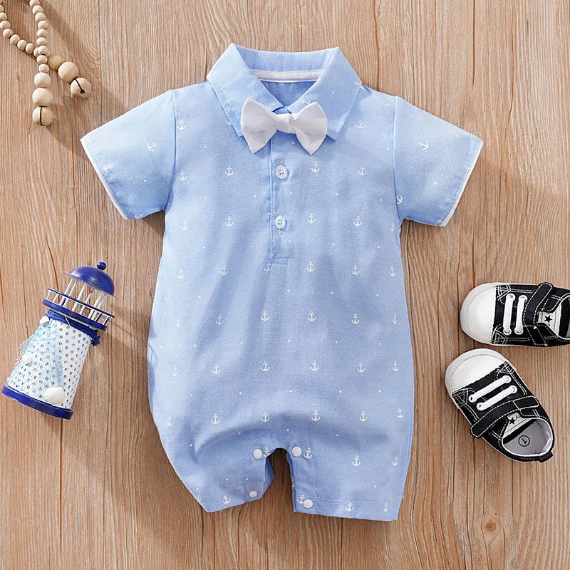 Sea Anchor Short Sleeve Romper Suit