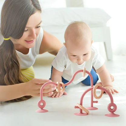 Playful Pal: Silicone and Wood High Chair Toy