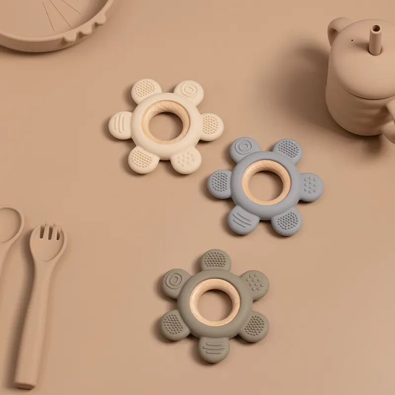 Silicone/Wood Teether