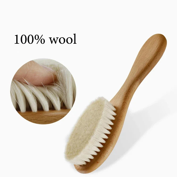 Wooden 3 pcs Brush and Comb Set