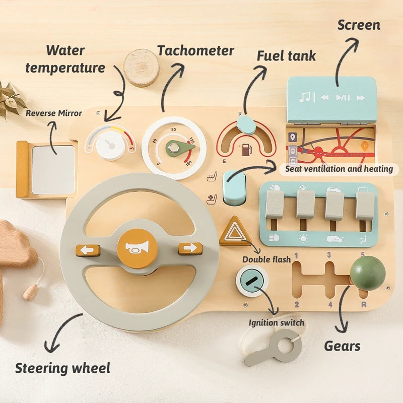 Wooden Wheels: Interactive Car Toy