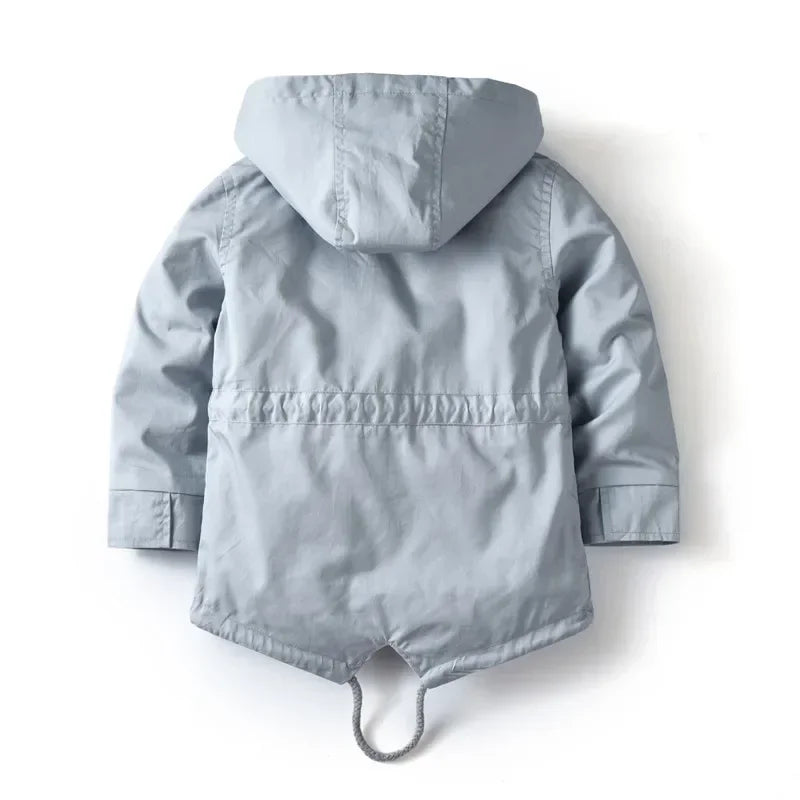 Fleece-Lined Hooded Canvas Jacket