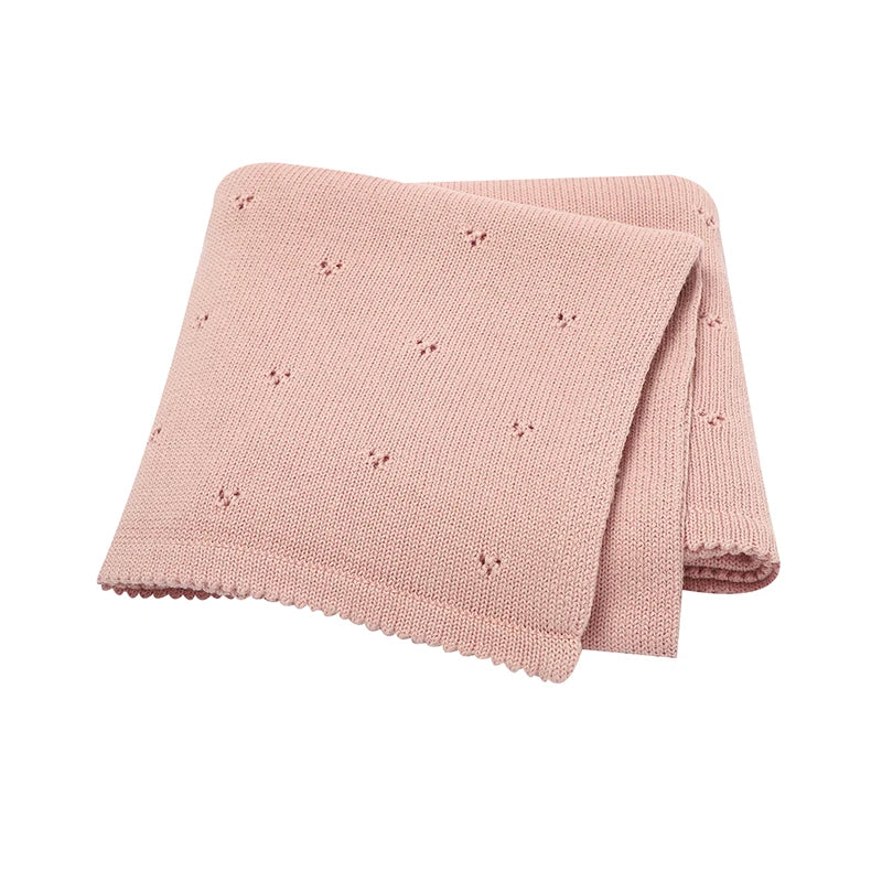 Cotton Soft Knit Throw Blanket