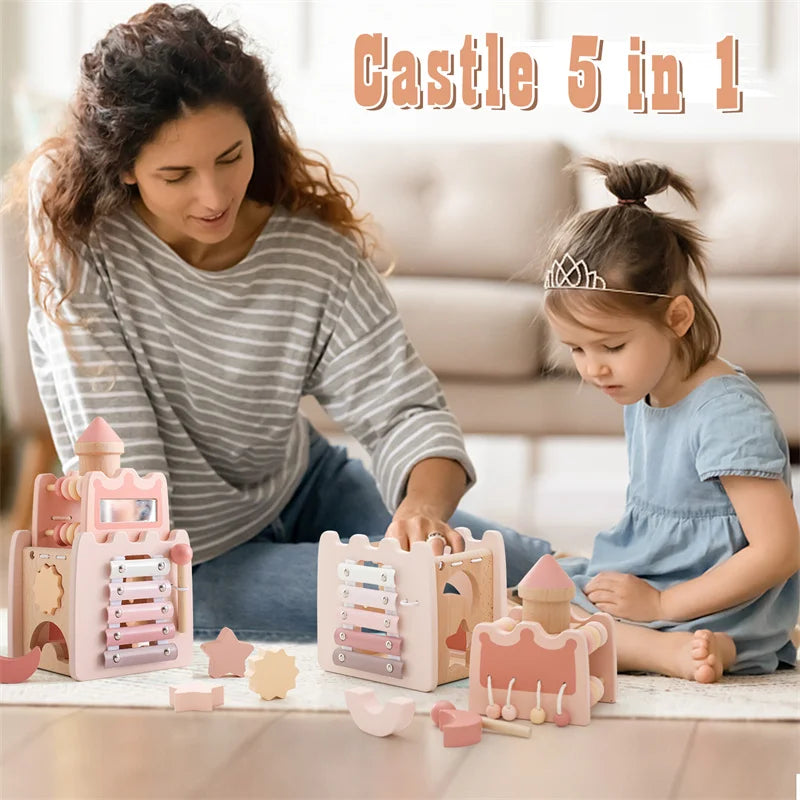 Enchanted Castle: 5-in-1 Multifunctional Montessori Toy