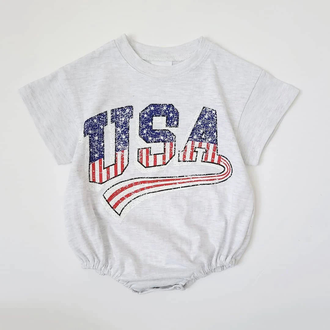 Little Patriot USA T-Shirt Romper