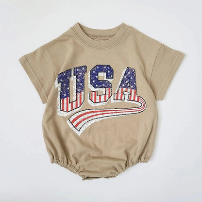 Little Patriot USA T-Shirt Romper