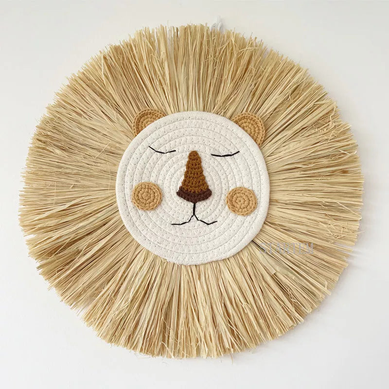 Handmade Safari Lion Wall Decor