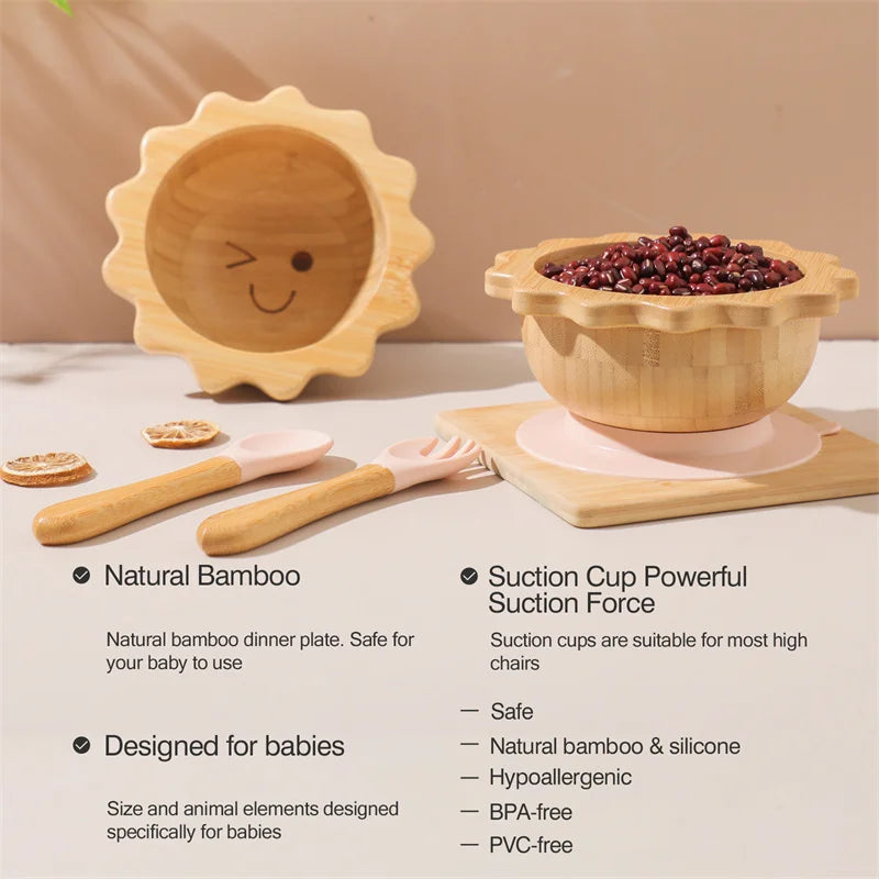 Bamboo Baby 3 Pcs Tableware Set