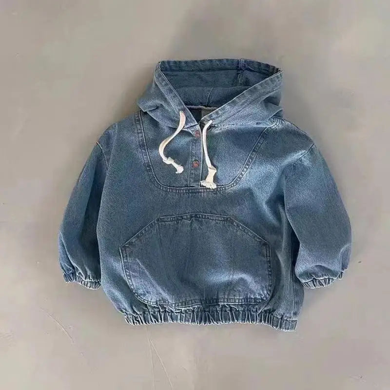 Cozy Unisex Denim Hoodie