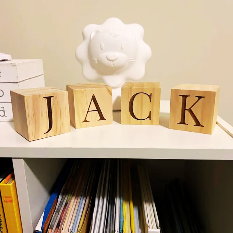 Classic Wooden Letter Blocks for Personalization